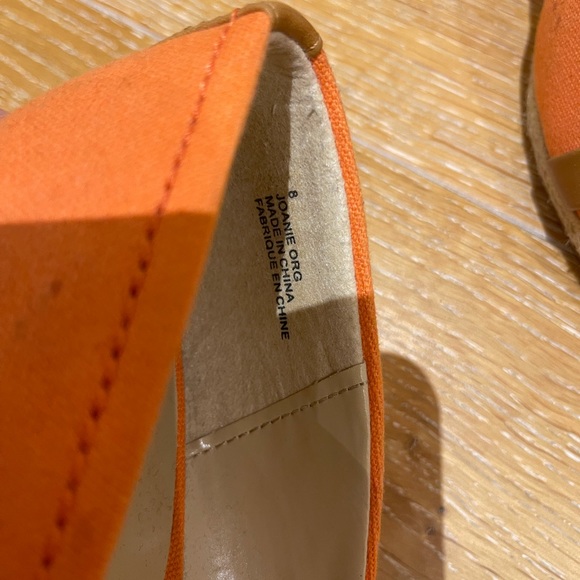 Orange wedge summer shoe - Picture 5 of 6
